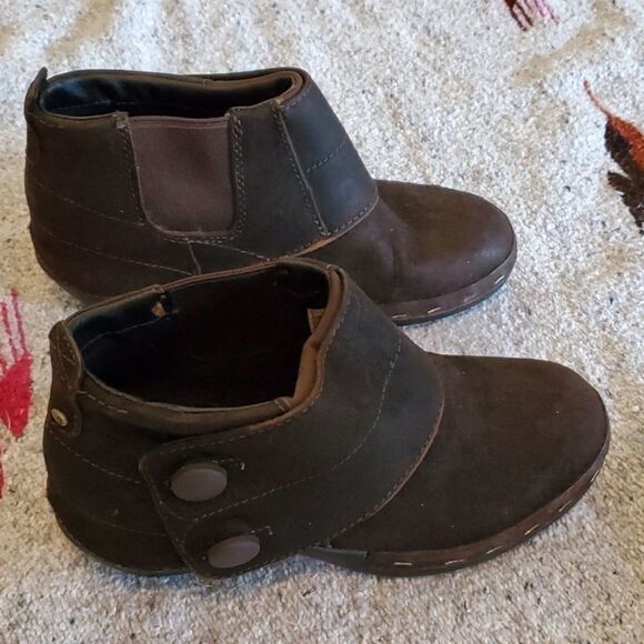 Merrell Performance Footwear Luxe Button Espresso Casual Stapled Bootie Boots 6 - Picture 1 of 8